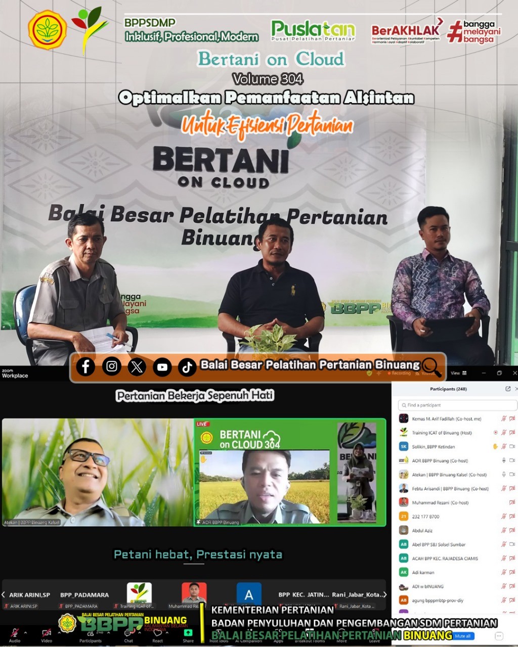 Bertani On Cloud Volume 304: Optimalkan Pemanfaatan Alsintan untuk Efisiensi Pertanian