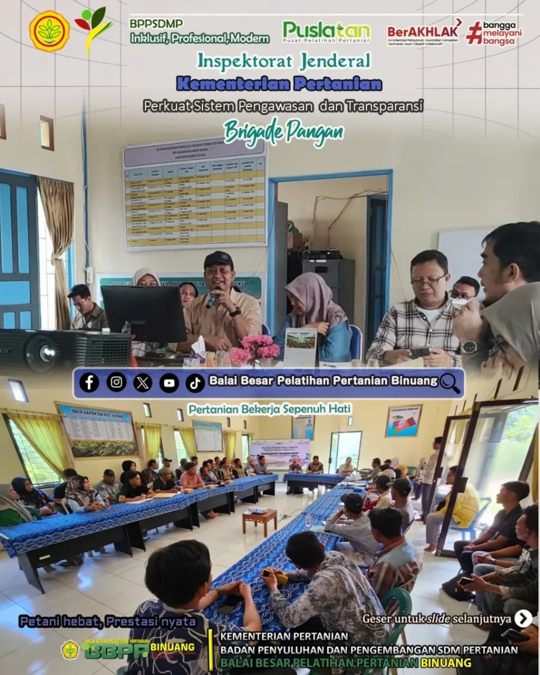 Itjen Kementan Perkuat Transparansi dan Pengawasan Program Brigade Pangan