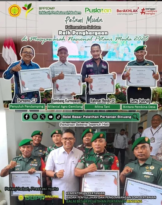 Petani Muda Kalimantan Selatan Raih Penghargaan di Musyawarah Nasional Petani Muda 2025