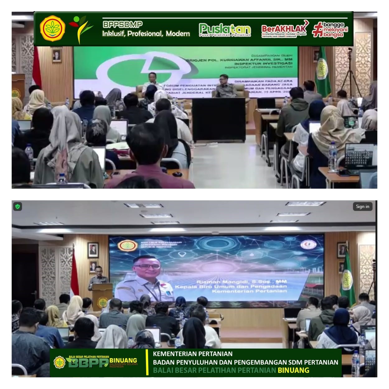 Komitmen Kementan, Wujudkan Integritas Serta Penerapan Digitalisasi Pengadaaan Barang dan Jasa
