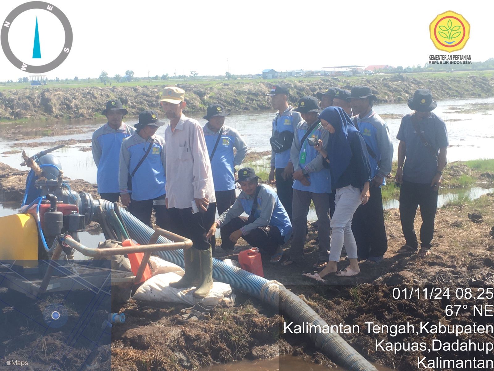 Siapkan Petani Hadapi Perubahan Iklim, Kementan Gelar Pelatihan Pompanisasi di Dadahup Kapuas