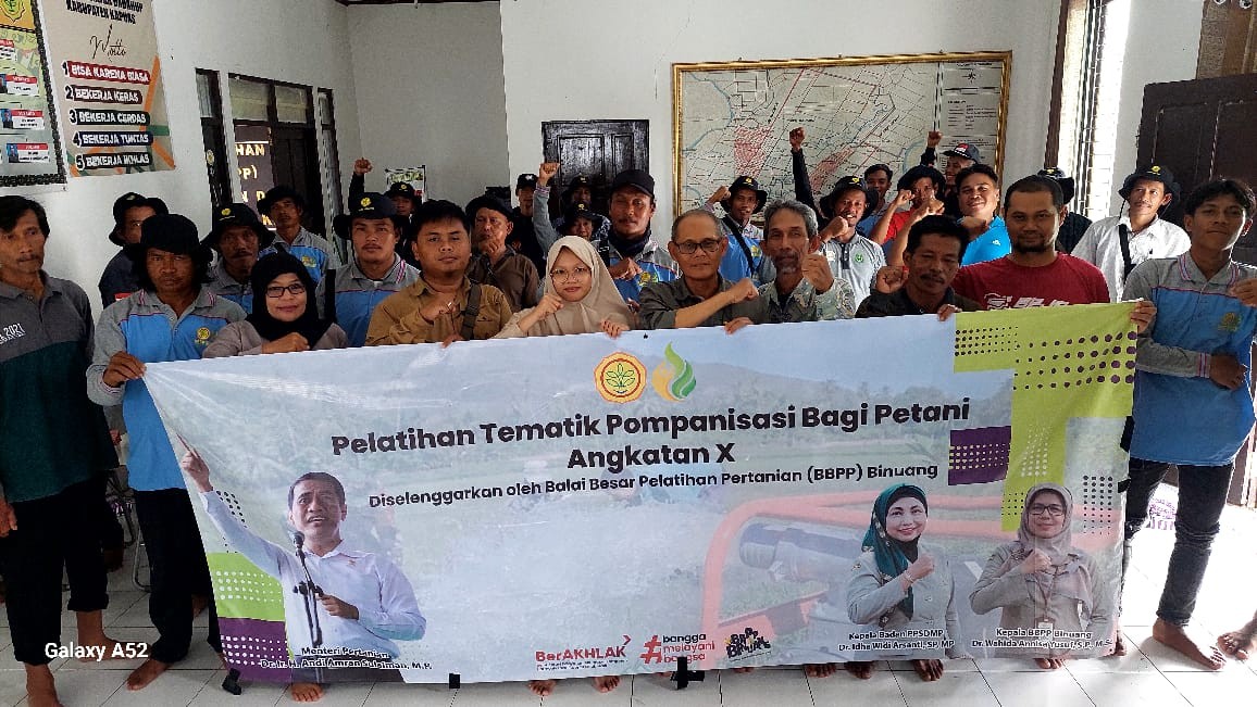 Kementan Latih Petani Kecamatan Dadahup Gunakan Pompanisasi Hadapi Perubahan Iklim