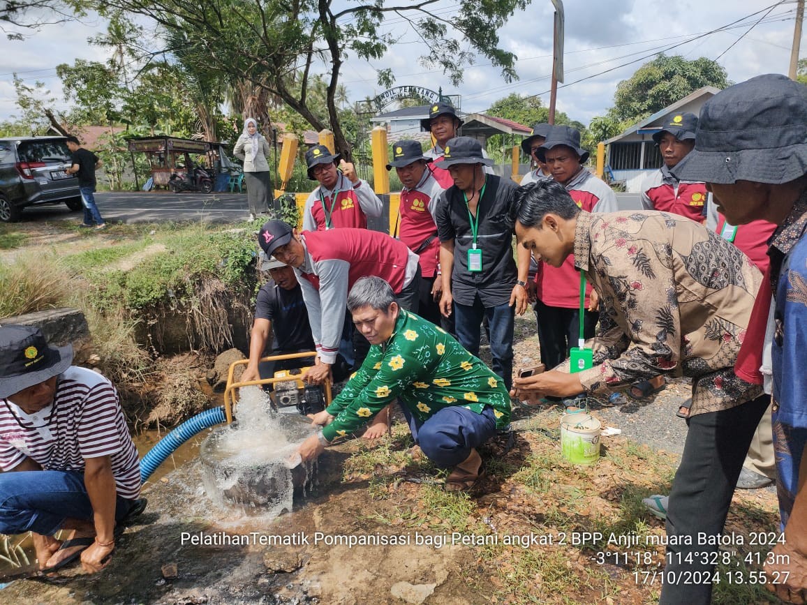 Sinergi Kementan dan Pemda Batola Gelar Pelatihan Tematik Pompanisasi