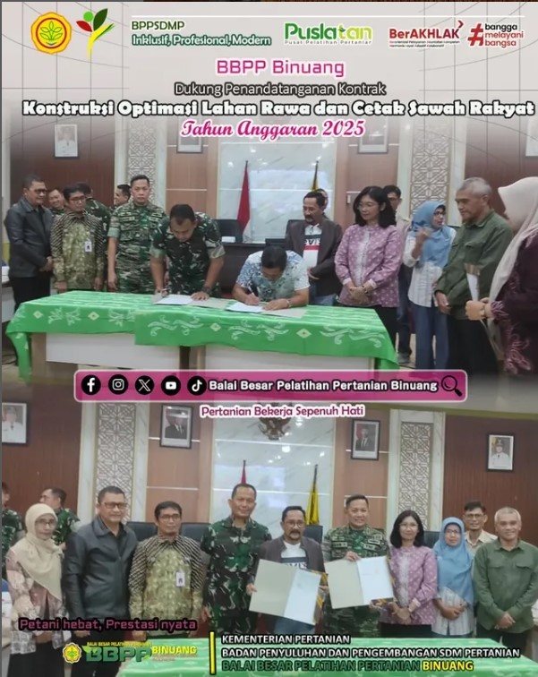 Kementan Kawal Penandatanganan Kontrak Konstruksi Oplah   CSR Tahun 2025
