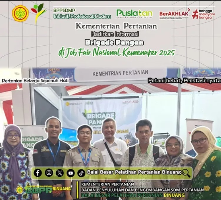 Pamerkan Keunggulan Brigade Pangan, Kementan Turut Berpartisipasi Dalam Gelaran Job Fair 2025