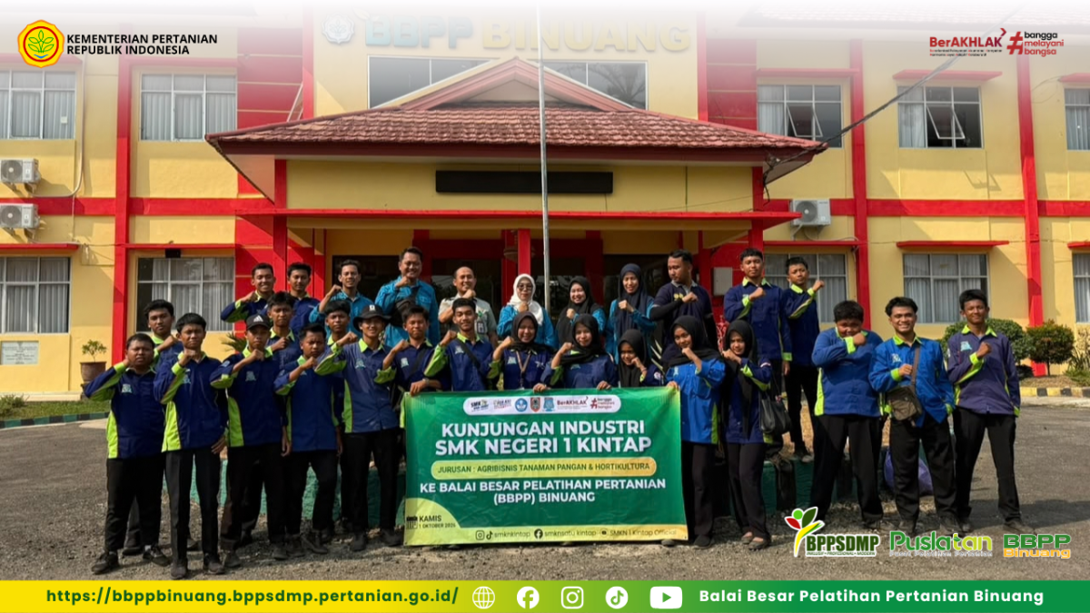 Kenalkan Teknologi Pertanian Modern, BBPP Binuang Terima Kunjungan SMKN 1 Kintap